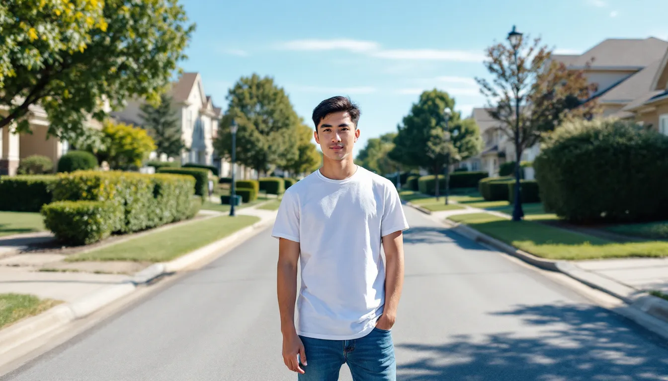 An image depicting a vibrant community with well-maintained common areas, showcasing community amenities like a playground and a swimming pool, where residents might gather and attend meetings to discuss property values and governing documents. The scene reflects the importance of shared spaces in enhancing the quality of life within the community.